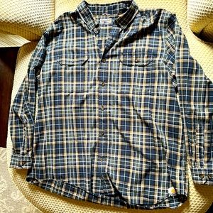 XXL Cathartt Relaxed Fit Long Sleeve Button Down Shirt